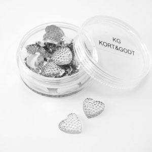 Kort & Godt - Bling Hjerte - Klar 14 mm