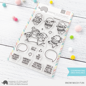 Mama Elephant Clear Stamps - Snow Much Fun