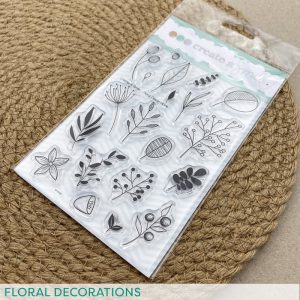 Create A Smile - Floral Decorations Clear Stamps A6