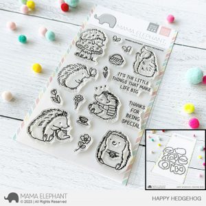 Mama Elephant - Happy Hedgehog Stamp & Die Bundle