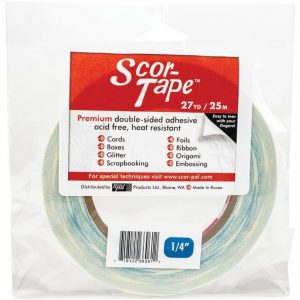 Scor-Pal - Scor-Tape 1/4" dobbeltsidig tape