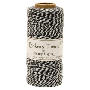 Hemptique - Bakers Twine - Black & White