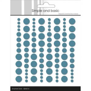 Simple and basic - Enamel Dots 014 - Aqua