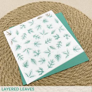 Create A Smile - Layered Leaves Stencil Set