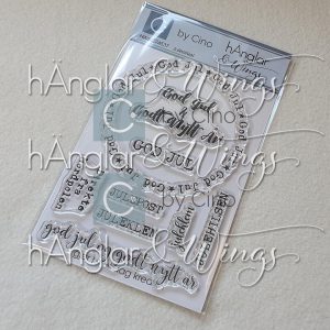 by Cino | hÄnglar & Wings - A6 Clear Stamps - Julesirkel