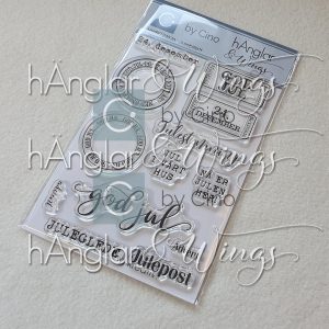 by Cino | hÄnglar & Wings - A6 Clear Stamps - Julebillett