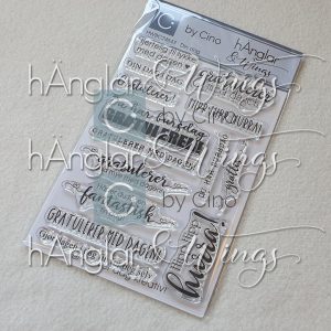 by Cino | hÄnglar & Wings - A6 Clear Stamps - Din dag