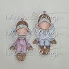 hÄnglar & Wings - A6 Clear Stamps - Sittande PälshÄnglar - Bilde 2