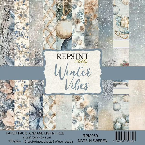 Reprint - 8x8 Paper Pack - Winter Vibes Collection