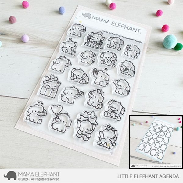 Mama Elephant - Little Elephant Agenda Stamp & Die Bundle