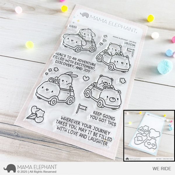 Mama Elephant - We Ride Stamp & Die Bundle