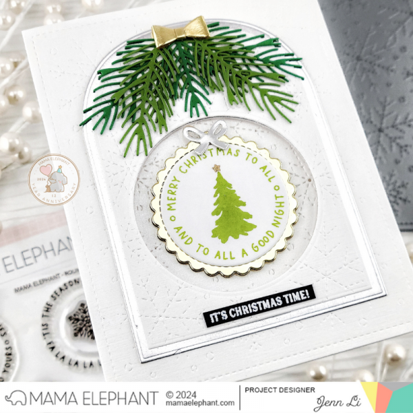 Mama Elephant - Stitched Flurries Cover Creative Cuts - Bilde 2