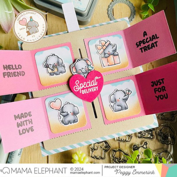 Mama Elephant - Little Elephant Agenda Stamp & Die Bundle - Bilde 2