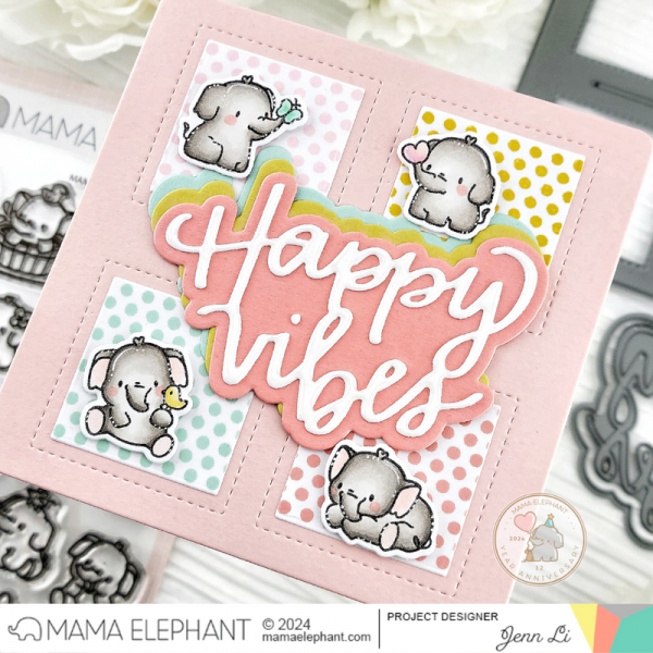 Mama Elephant - Little Elephant Agenda Stamp & Die Bundle - Bilde 3