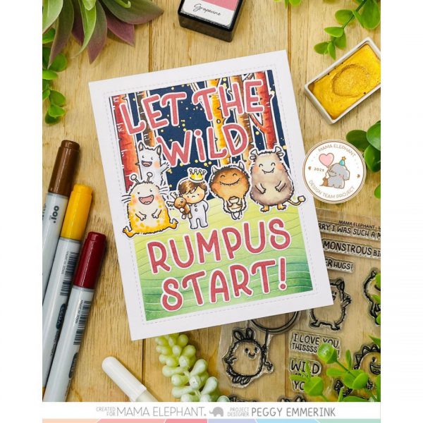 Mama Elephant - Monster Hugs Stamp & Die Bundle - Bilde 6