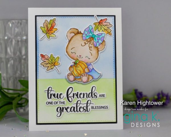 Gina K. Designs - Autumn Bears Clear Stamps - Bilde 4