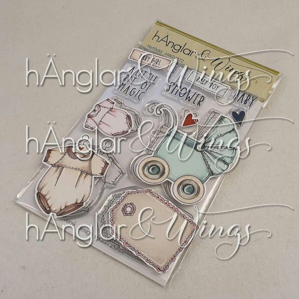 hÄnglar & Wings - A6 Clear Stamps - Nyfödd