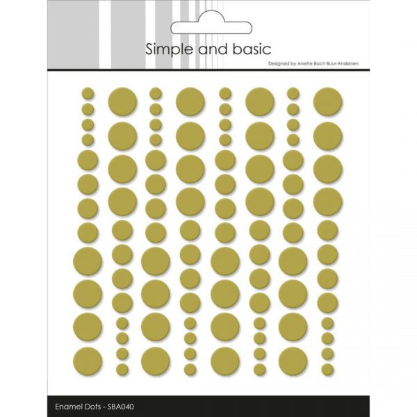 Simple and basic - Enamel Dots 040 - Olive