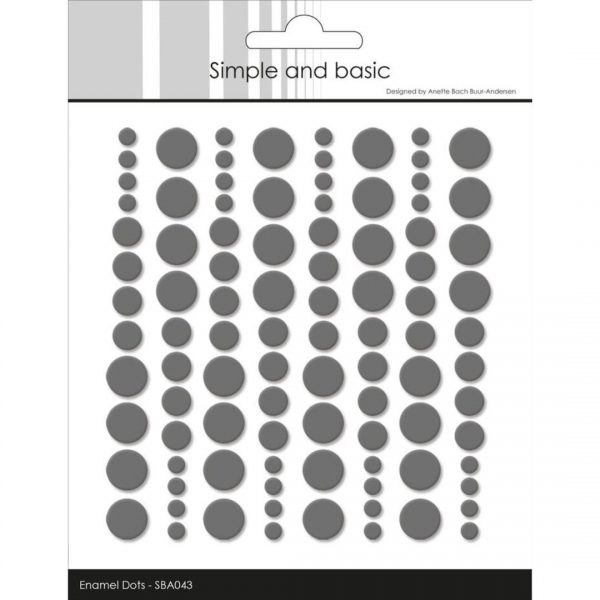 Simple and basic - Enamel Dots 043 - Charcoal