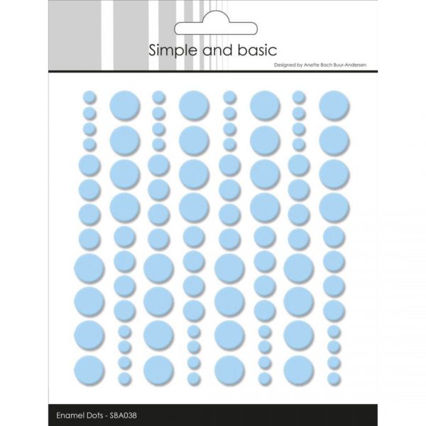 Simple and basic - Enamel Dots 038 - Medium Blue