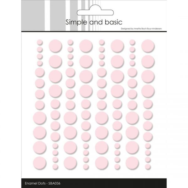 Simple and basic - Enamel Dots 036 - Light Pink