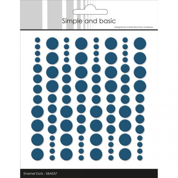 Simple and basic - Enamel Dots 037 - Jeans Blue