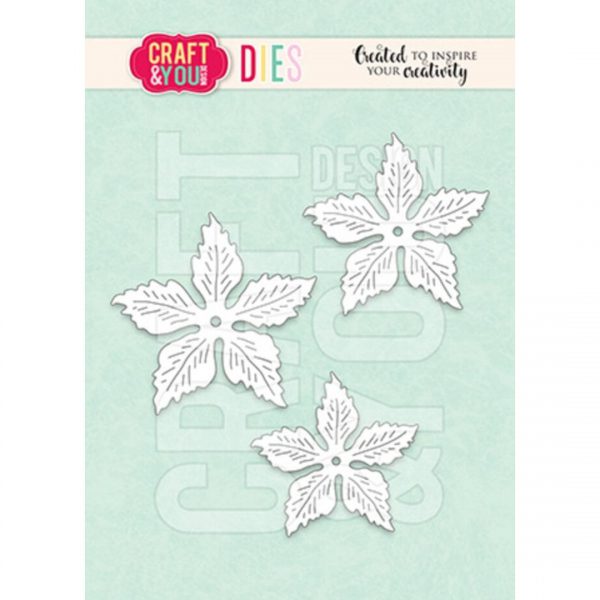 Craft & You - Magda's Poinsettia Smaller Flowers Dies