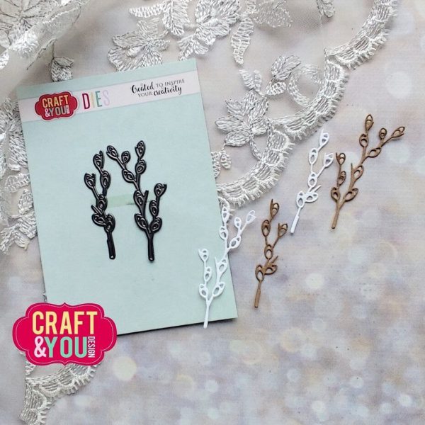 Craft & You - Catkin Twigs Dies - Bilde 2