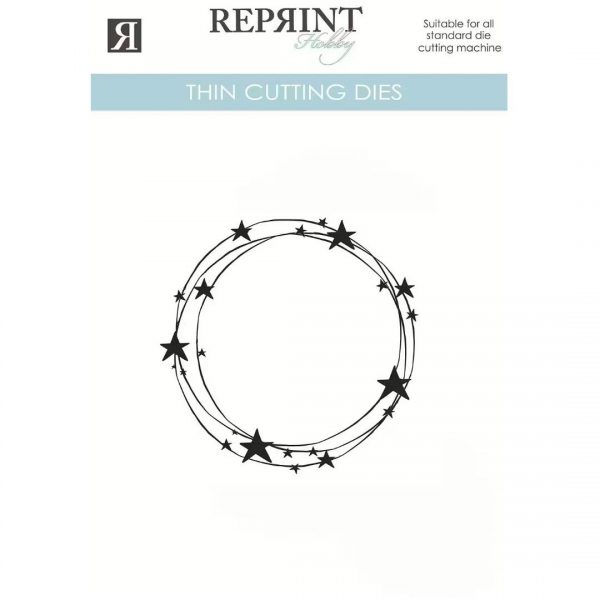 Reprint - Dies - Stjärnor i ring 72 x 76 mm