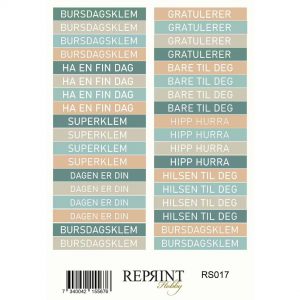 Reprint - Klistremerker - The Bookshop Collection - Norsk tekst