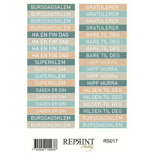 Reprint - Klistremerker - The Bookshop Collection - Norsk tekst