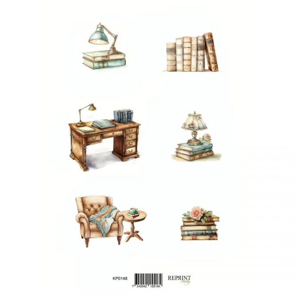 Reprint - Klippark A4 - The Bookshop