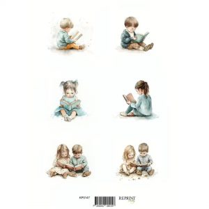 Reprint - Klippark A4 - Children Reading