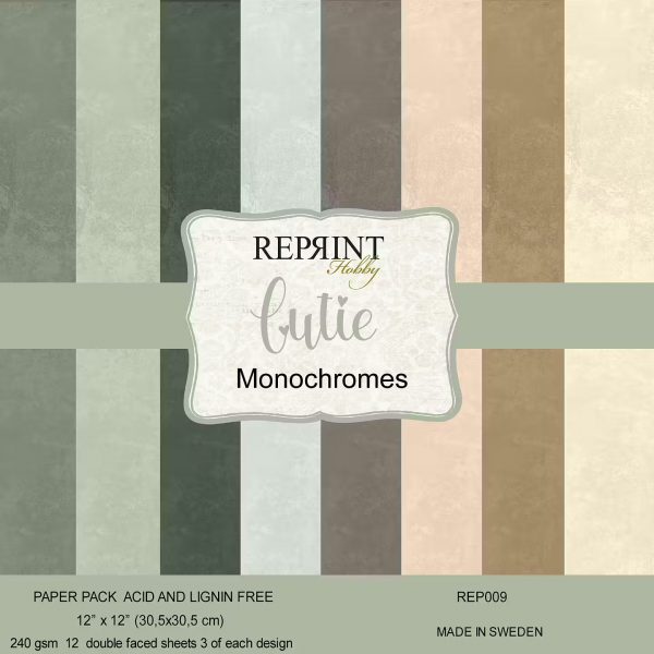 Reprint - Monochromes 12x12 - Cutie