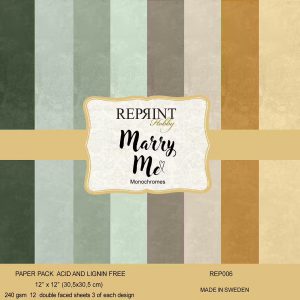 Reprint - Monochromes 12x12 - Marry Me