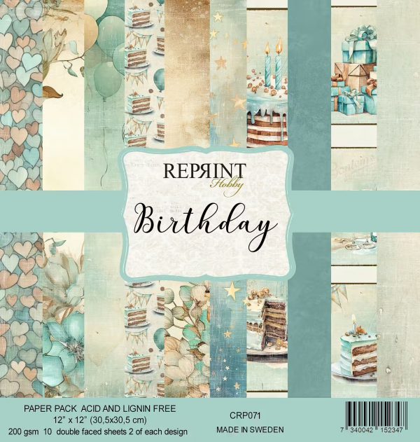 Reprint - 12x12 Paper Pack - Birthday Collection