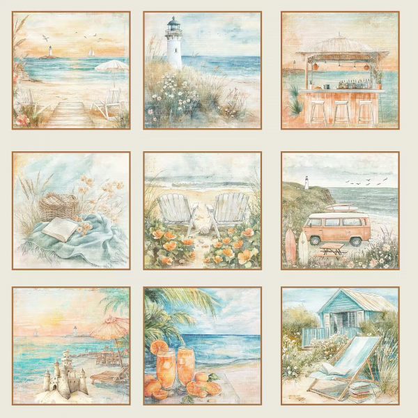 Reprint - 8x8 Paper Pack - The Beach Collection - Bilde 10
