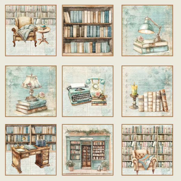 Reprint - 8x8 Paper Pack - The Bookshop Collection - Bilde 10