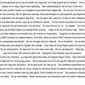 Hege Foyn Design - Klistremerker - Du & Deg - hvit