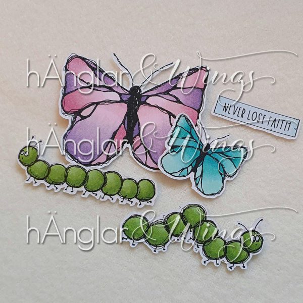 hÄnglar & Wings - A6 Clear Stamps - Larvigt - Bilde 2