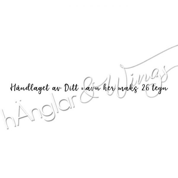 hÄnglar & Wings - Personlig stempel 295