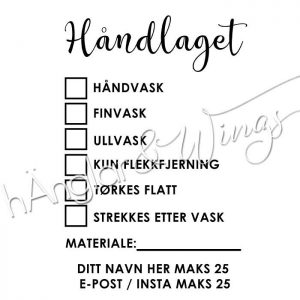 hÄnglar & Wings - Personlig stempel 304