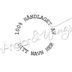 hÄnglar & Wings - Personlig stempel 282