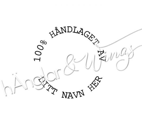 hÄnglar & Wings - Personlig stempel 282