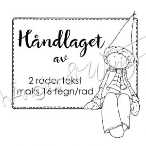 hÄnglar & Wings - Personlig stempel 291