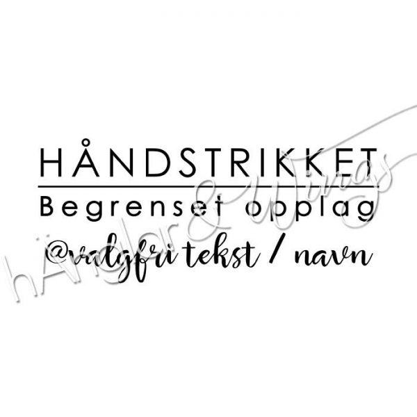 hÄnglar & Wings - Personlig stempel 293