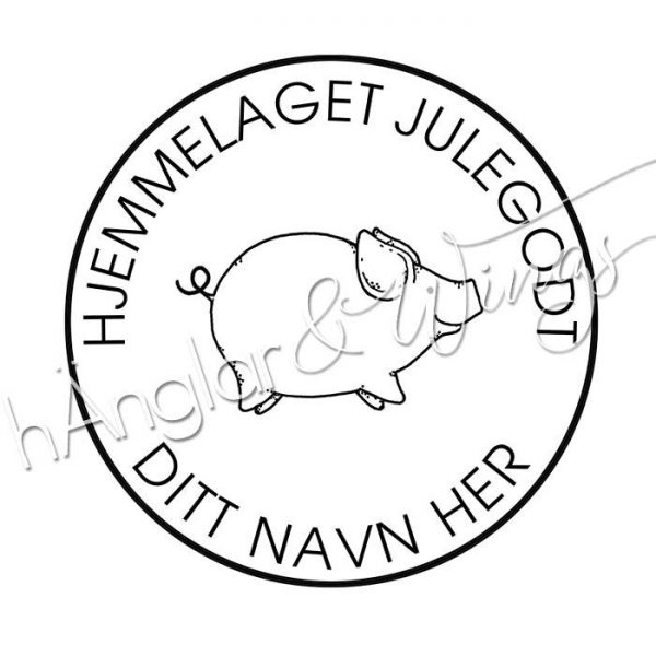 hÄnglar & Wings - Personlig stempel 268