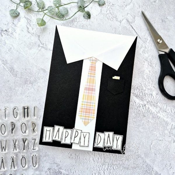 hÄnglar & Wings - A6 Clear Stamps - Alfabet - Rut - Bilde 3