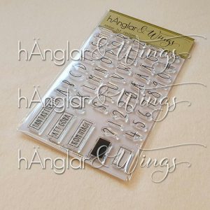 hÄnglar & Wings - A6 Clear Stamps - Alfabet - Rut