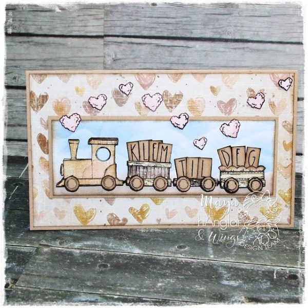 hÄnglar & Wings - A6 Clear Stamps - Alfabet - Rut - Bilde 2